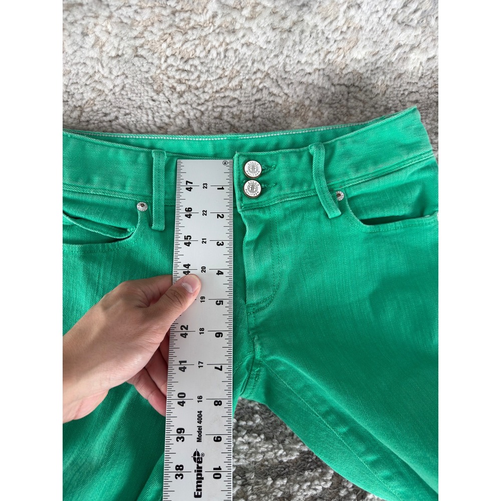 Lilly Pulitzer Size 0 Worth Straight Leg Denim Jeans Green‎ Womens - Picture 5 of 14